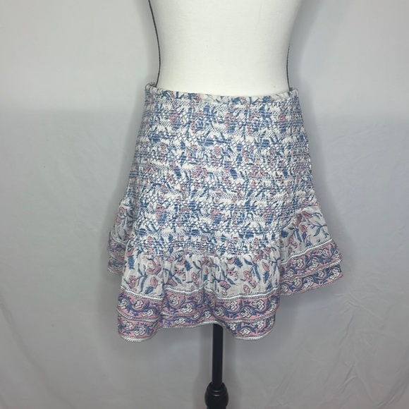 SAYLOR Katrina Mini Floral Multi Blue skirt - Picture 6 of 8